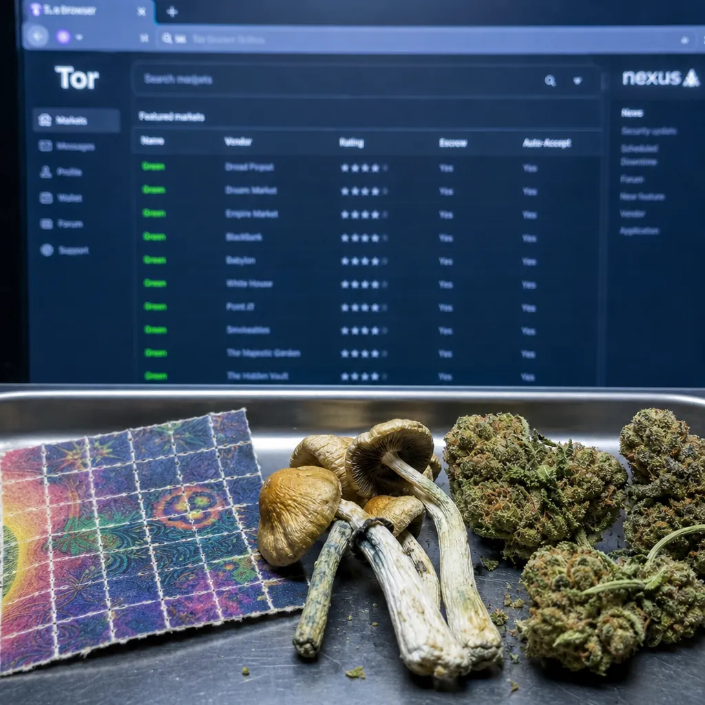 Darknet site interface preview