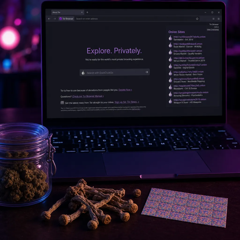 Darknet sites interface preview